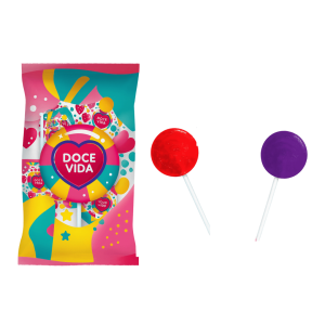 Pirulitos Zero Açúcar Frutas Sortidas PERUZAO 18 unidades 